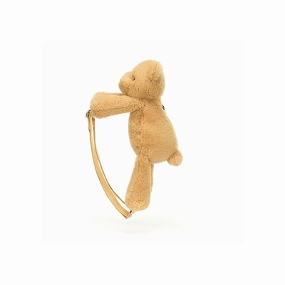 Jellycat Smudge Bear Backpack Bag Australia | 745062DFL